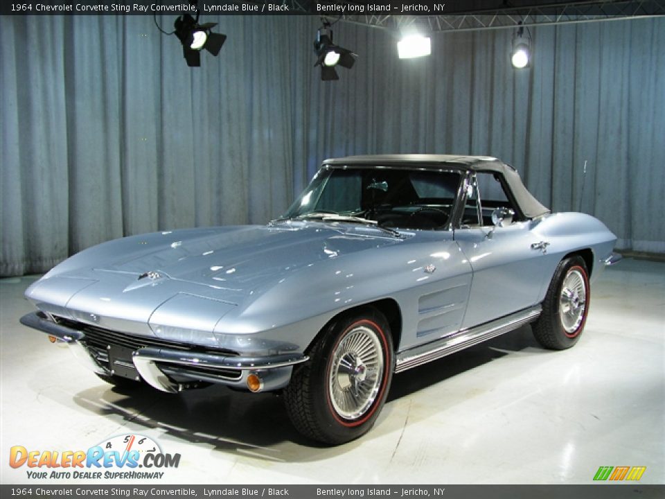 1964 Chevrolet Corvette Sting Ray Convertible Lynndale Blue / Black Photo #1