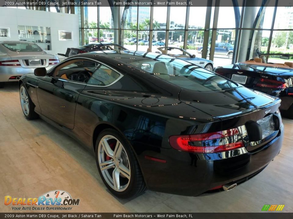 2009 Aston Martin DB9 Coupe Jet Black / Sahara Tan Photo #2