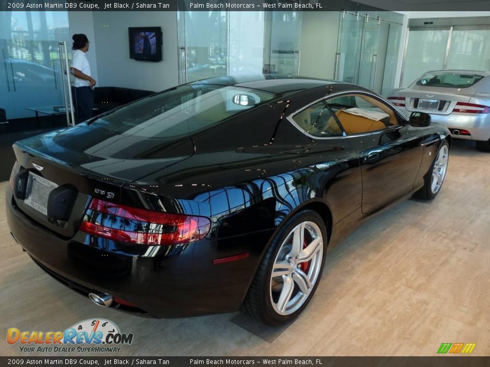 2009 Aston Martin DB9 Coupe Jet Black / Sahara Tan Photo #3