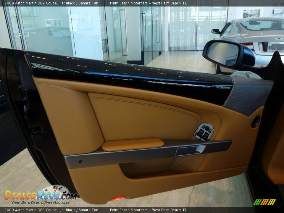 2009 Aston Martin DB9 Coupe Jet Black / Sahara Tan Photo #7