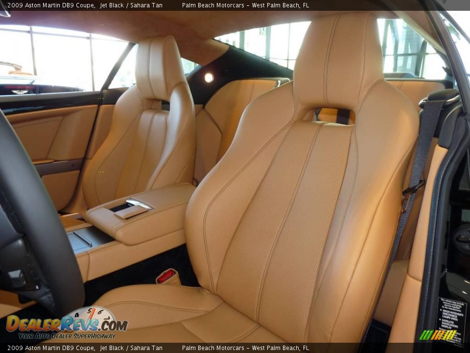2009 Aston Martin DB9 Coupe Jet Black / Sahara Tan Photo #9