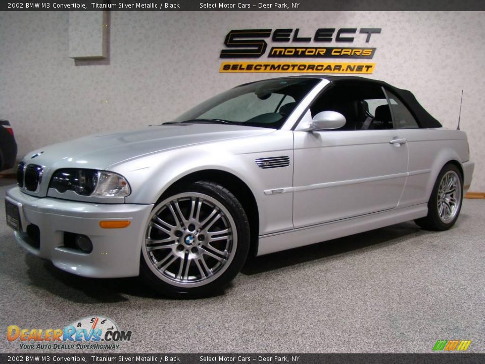 2002 BMW M3 Convertible Titanium Silver Metallic / Black Photo #1