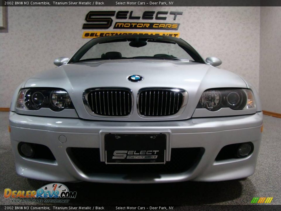 2002 BMW M3 Convertible Titanium Silver Metallic / Black Photo #2