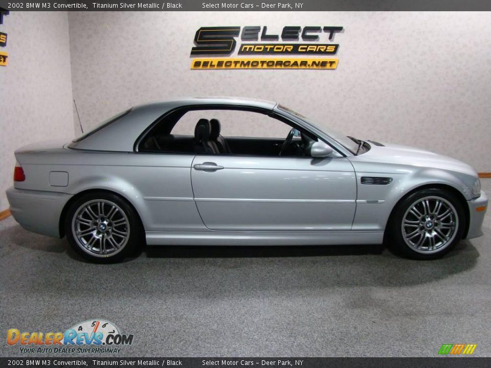 2002 BMW M3 Convertible Titanium Silver Metallic / Black Photo #5
