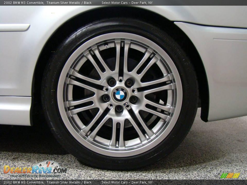 2002 BMW M3 Convertible Titanium Silver Metallic / Black Photo #7