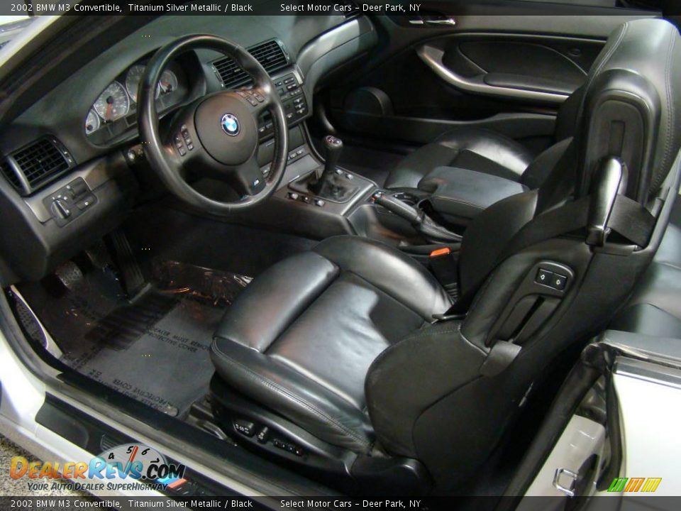 2002 BMW M3 Convertible Titanium Silver Metallic / Black Photo #9