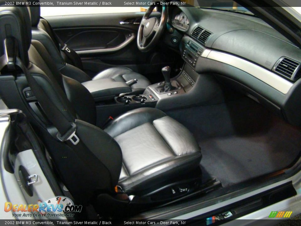 2002 BMW M3 Convertible Titanium Silver Metallic / Black Photo #11