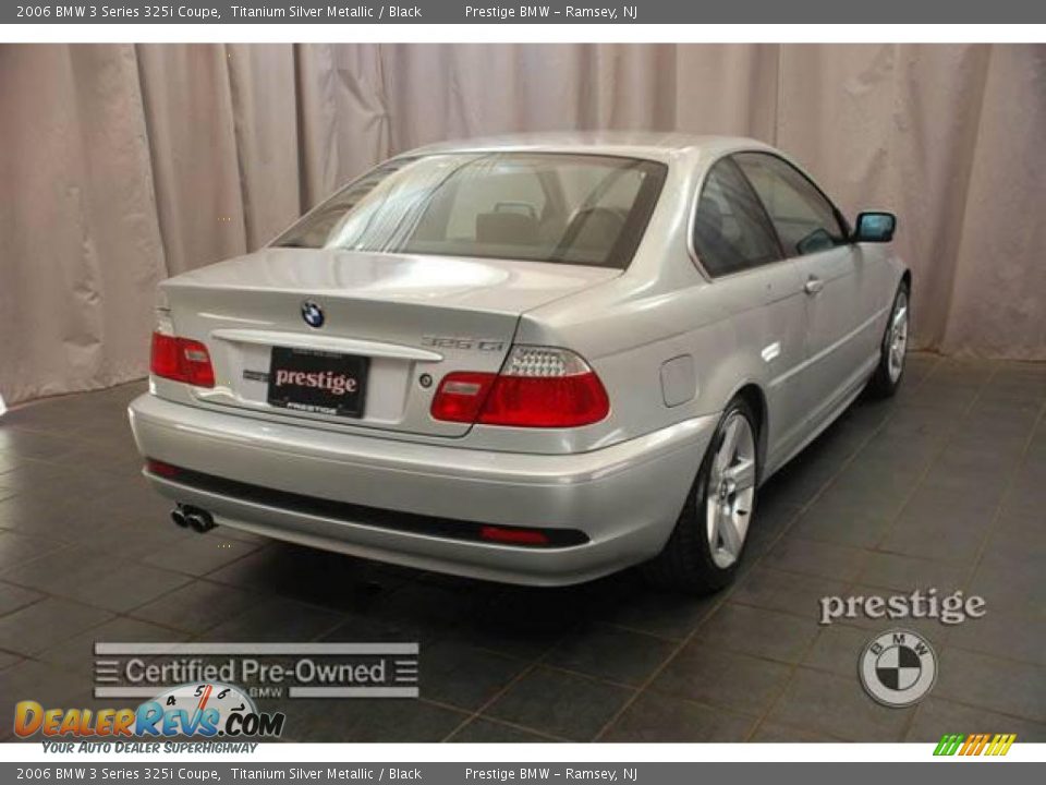 2006 BMW 3 Series 325i Coupe Titanium Silver Metallic / Black Photo #2