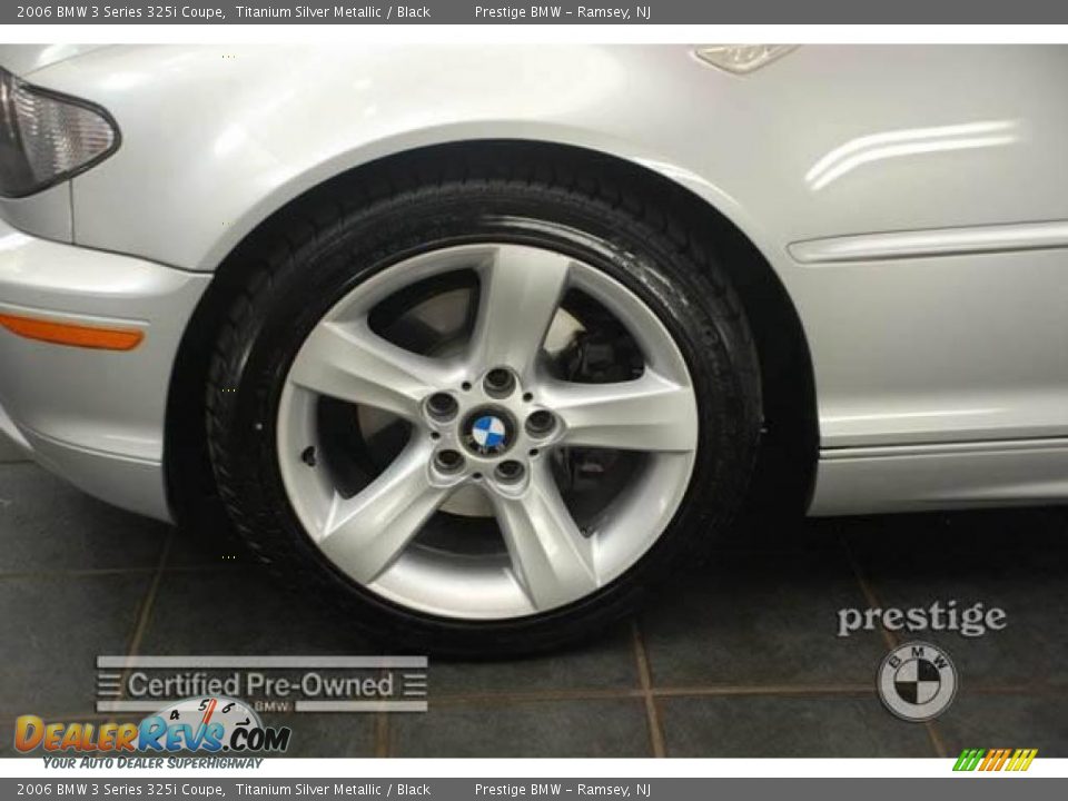 2006 BMW 3 Series 325i Coupe Titanium Silver Metallic / Black Photo #3