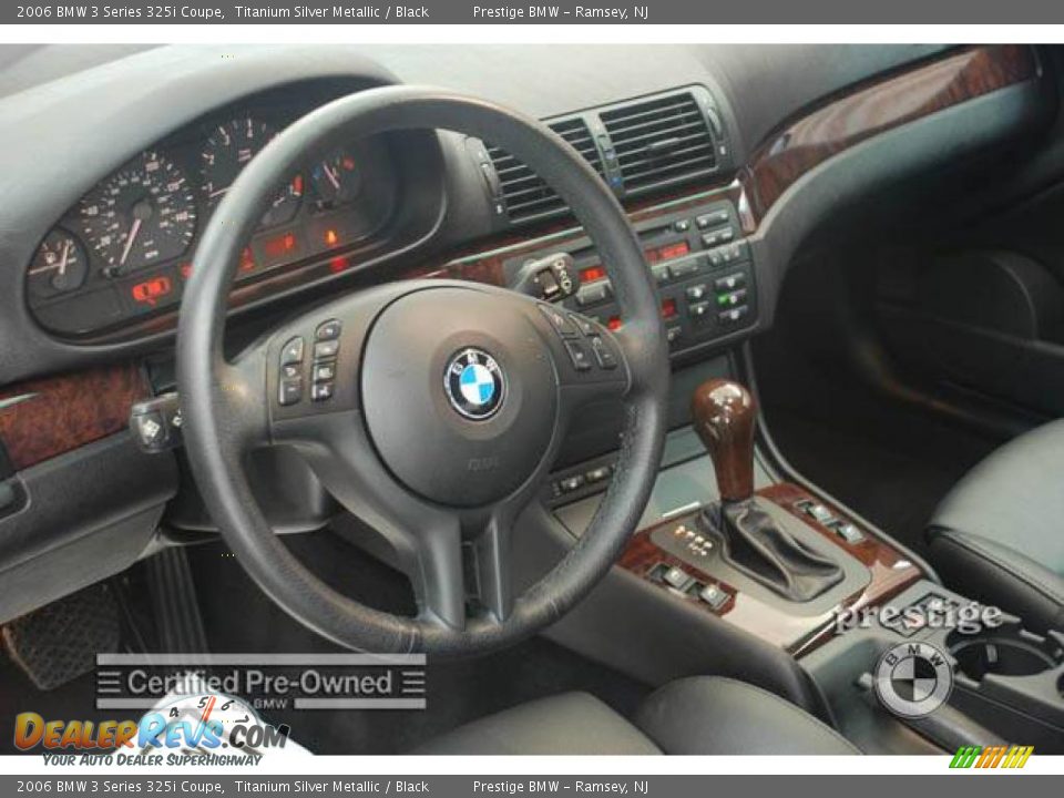2006 BMW 3 Series 325i Coupe Titanium Silver Metallic / Black Photo #4