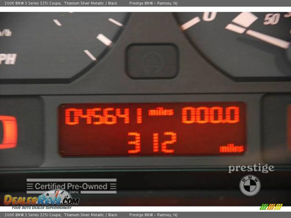 2006 BMW 3 Series 325i Coupe Titanium Silver Metallic / Black Photo #7