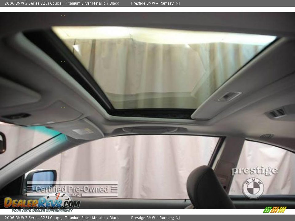 2006 BMW 3 Series 325i Coupe Titanium Silver Metallic / Black Photo #8