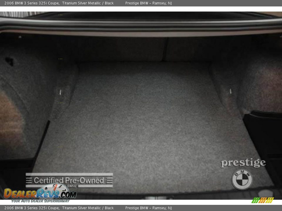 2006 BMW 3 Series 325i Coupe Titanium Silver Metallic / Black Photo #9
