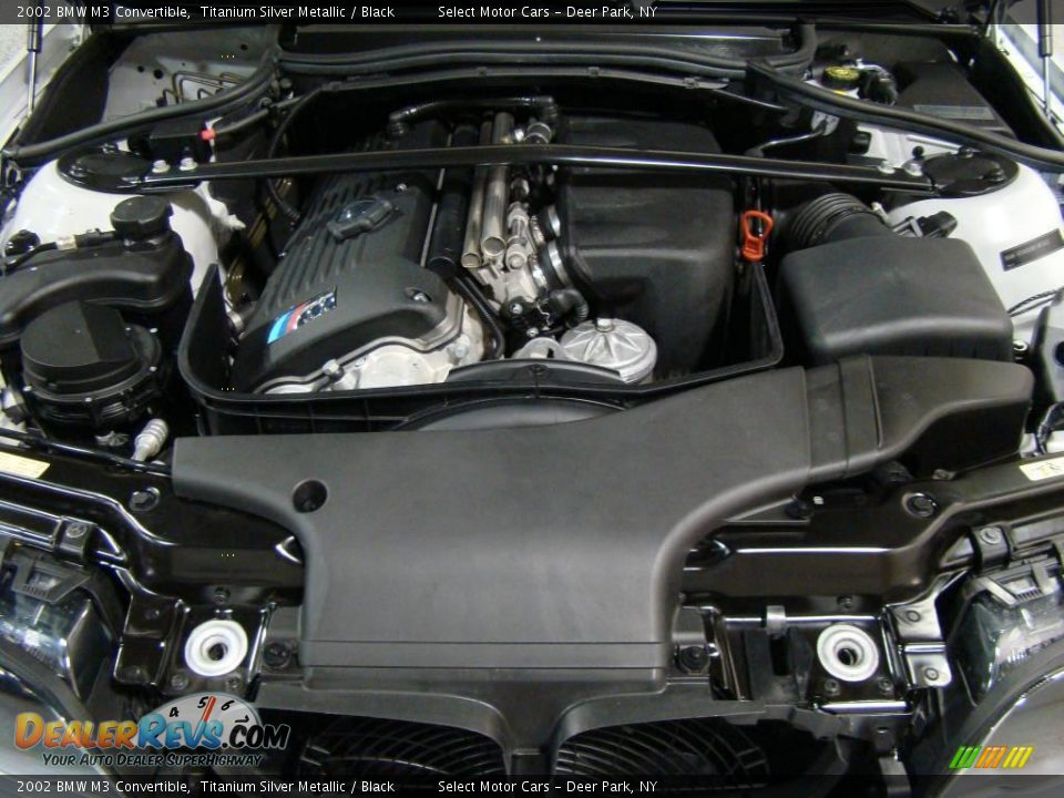 2002 BMW M3 Convertible Titanium Silver Metallic / Black Photo #13