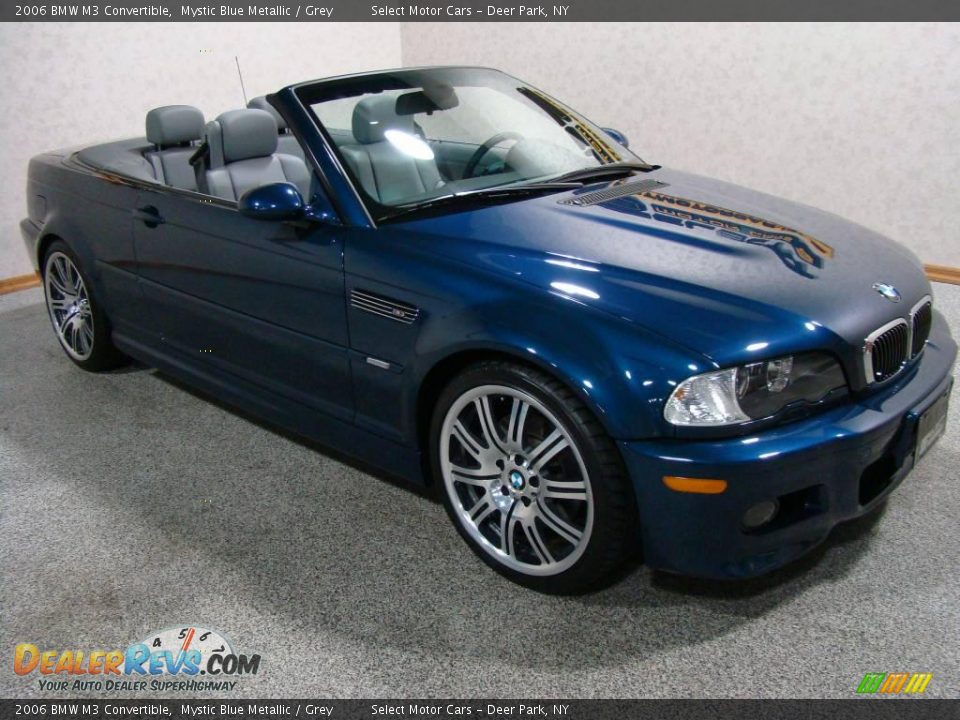2006 BMW M3 Convertible Mystic Blue Metallic / Grey Photo #3