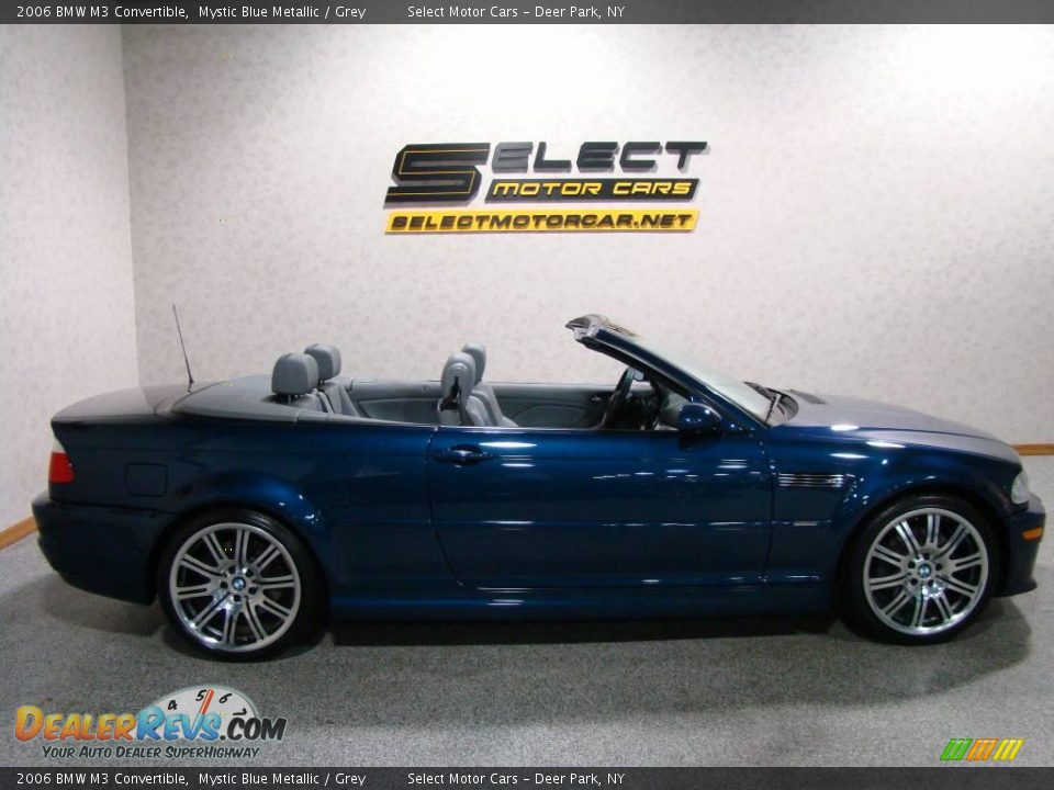 2006 BMW M3 Convertible Mystic Blue Metallic / Grey Photo #4