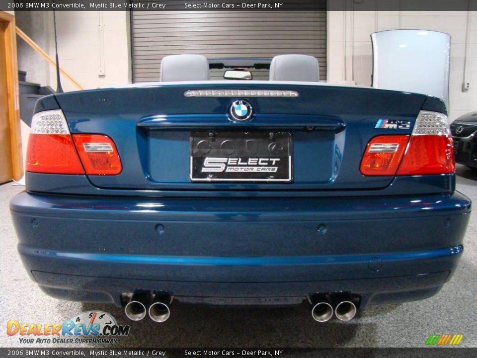 2006 BMW M3 Convertible Mystic Blue Metallic / Grey Photo #5