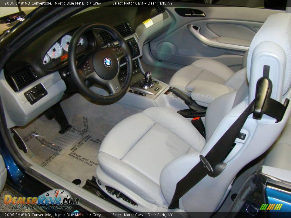 2006 BMW M3 Convertible Mystic Blue Metallic / Grey Photo #8