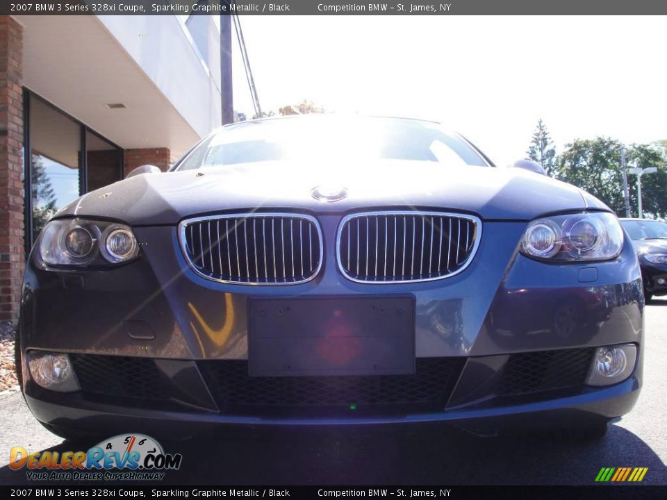2007 BMW 3 Series 328xi Coupe Sparkling Graphite Metallic / Black Photo #2