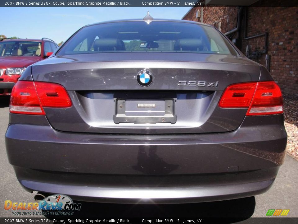 2007 BMW 3 Series 328xi Coupe Sparkling Graphite Metallic / Black Photo #5