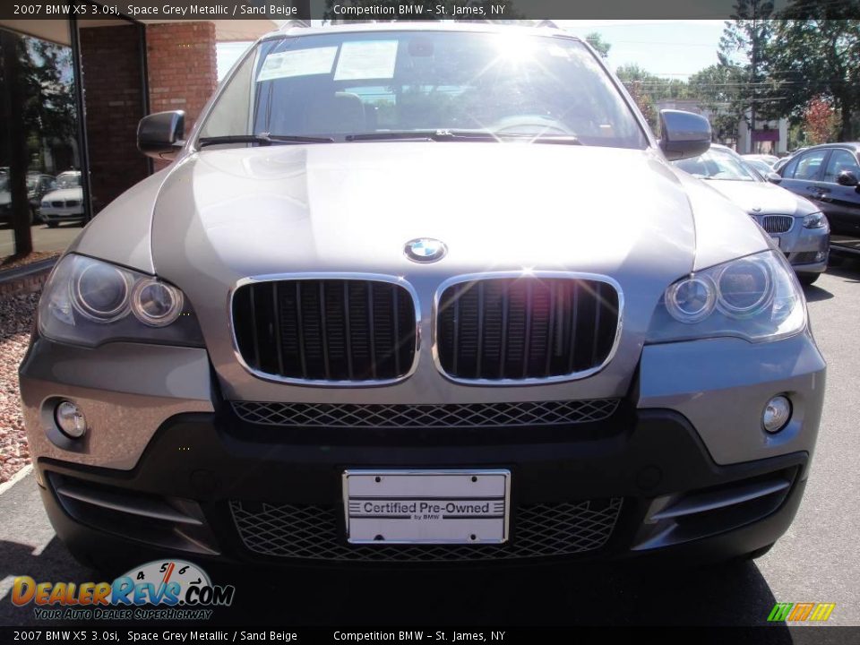 2007 BMW X5 3.0si Space Grey Metallic / Sand Beige Photo #2