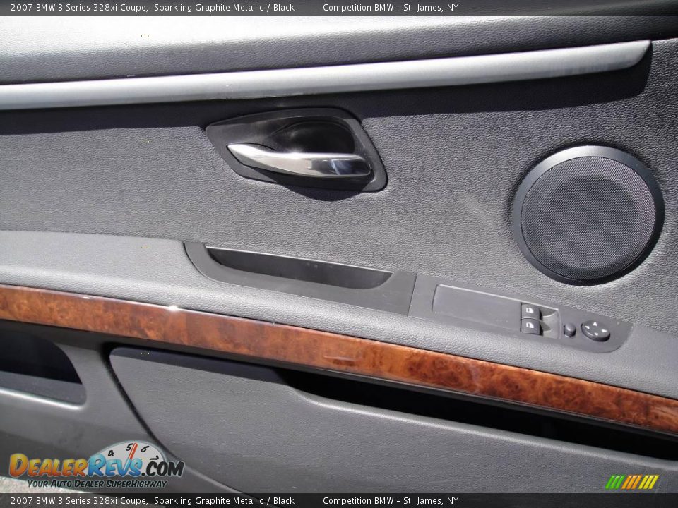 2007 BMW 3 Series 328xi Coupe Sparkling Graphite Metallic / Black Photo #8