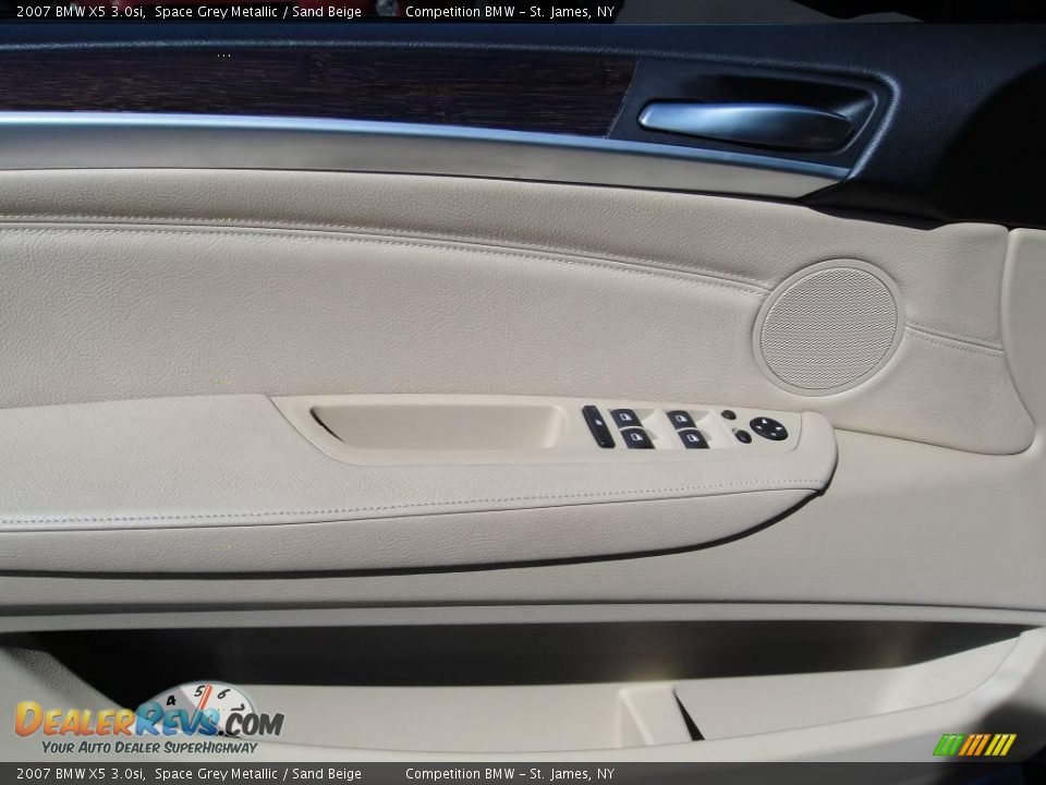 2007 BMW X5 3.0si Space Grey Metallic / Sand Beige Photo #8
