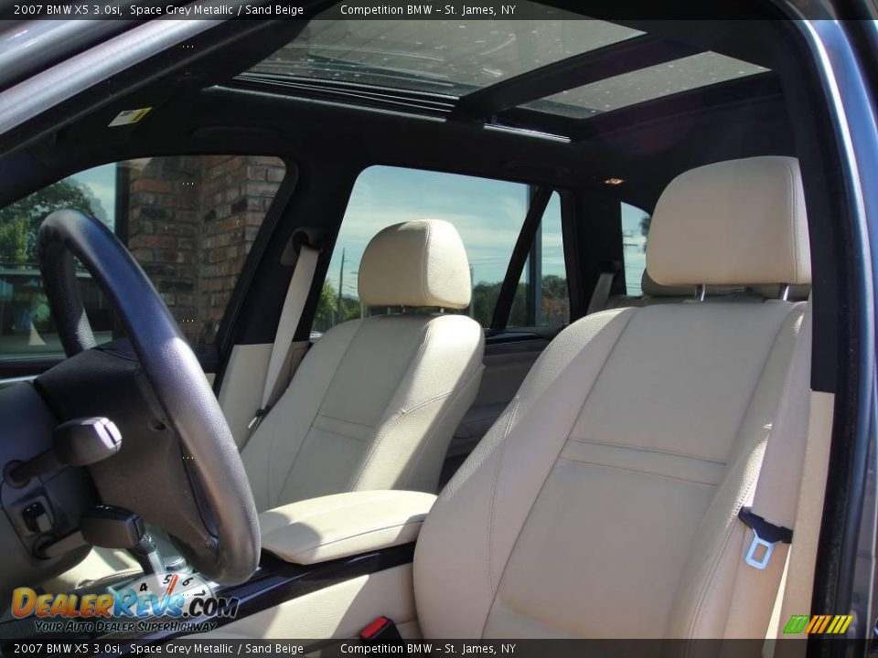 2007 BMW X5 3.0si Space Grey Metallic / Sand Beige Photo #9
