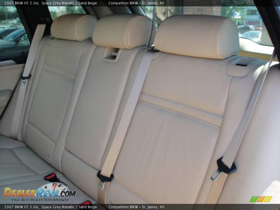 2007 BMW X5 3.0si Space Grey Metallic / Sand Beige Photo #12