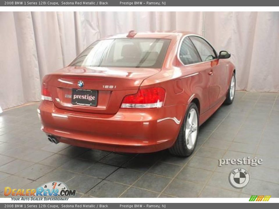 2008 BMW 1 Series 128i Coupe Sedona Red Metallic / Black Photo #2