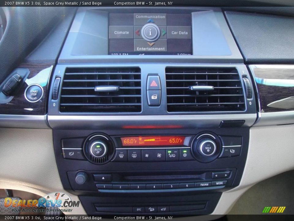 2007 BMW X5 3.0si Space Grey Metallic / Sand Beige Photo #14