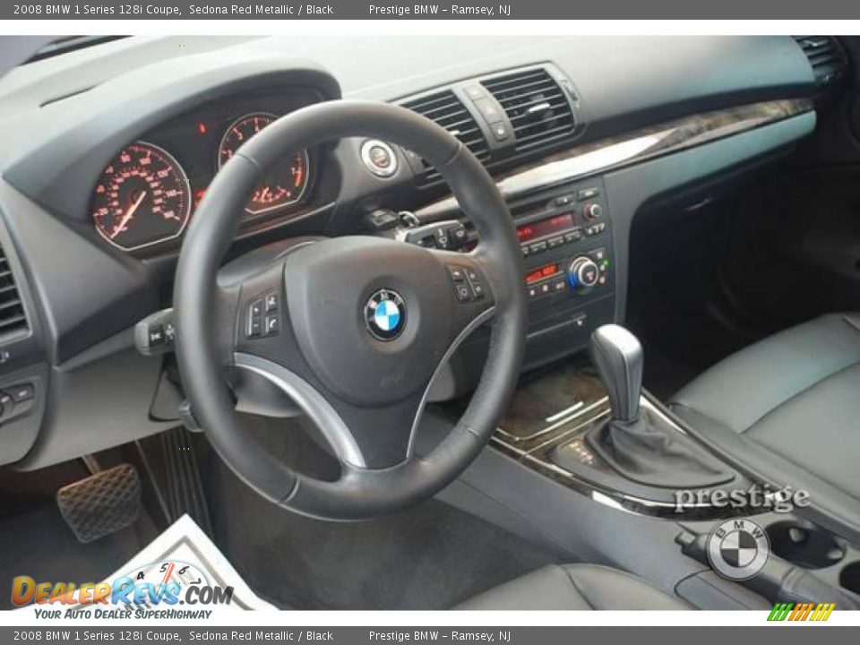 2008 BMW 1 Series 128i Coupe Sedona Red Metallic / Black Photo #3