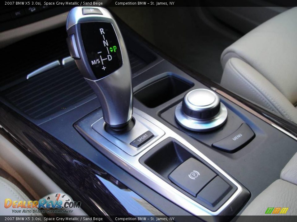 2007 BMW X5 3.0si Space Grey Metallic / Sand Beige Photo #15