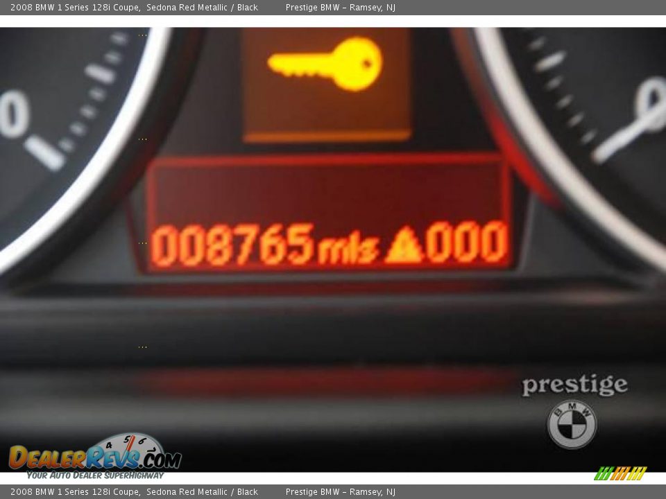 2008 BMW 1 Series 128i Coupe Sedona Red Metallic / Black Photo #5