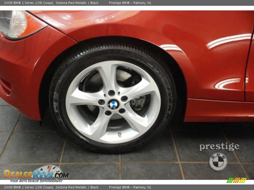 2008 BMW 1 Series 128i Coupe Sedona Red Metallic / Black Photo #7