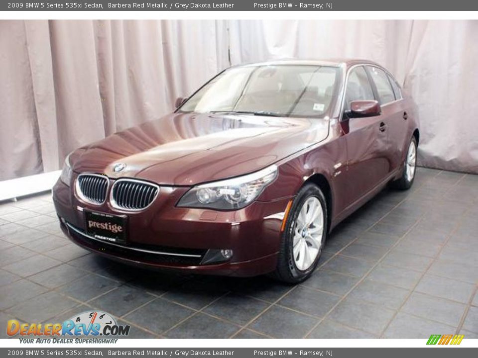 2009 BMW 5 Series 535xi Sedan Barbera Red Metallic / Grey Dakota Leather Photo #1