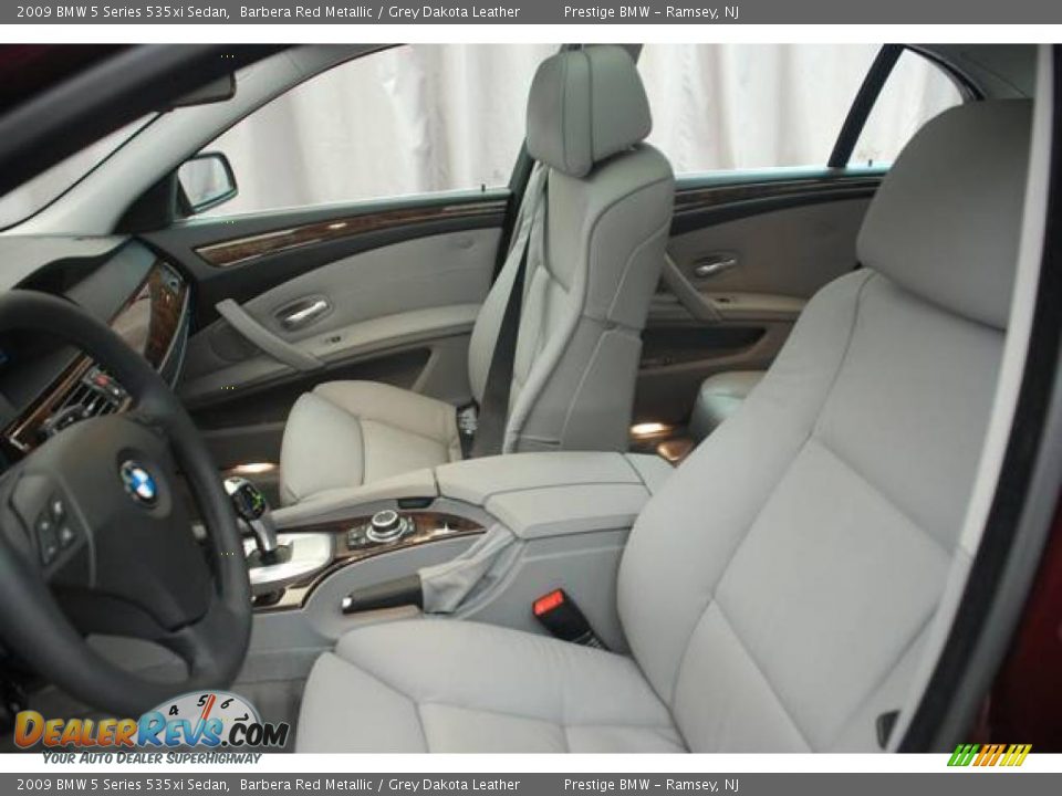 2009 BMW 5 Series 535xi Sedan Barbera Red Metallic / Grey Dakota Leather Photo #4