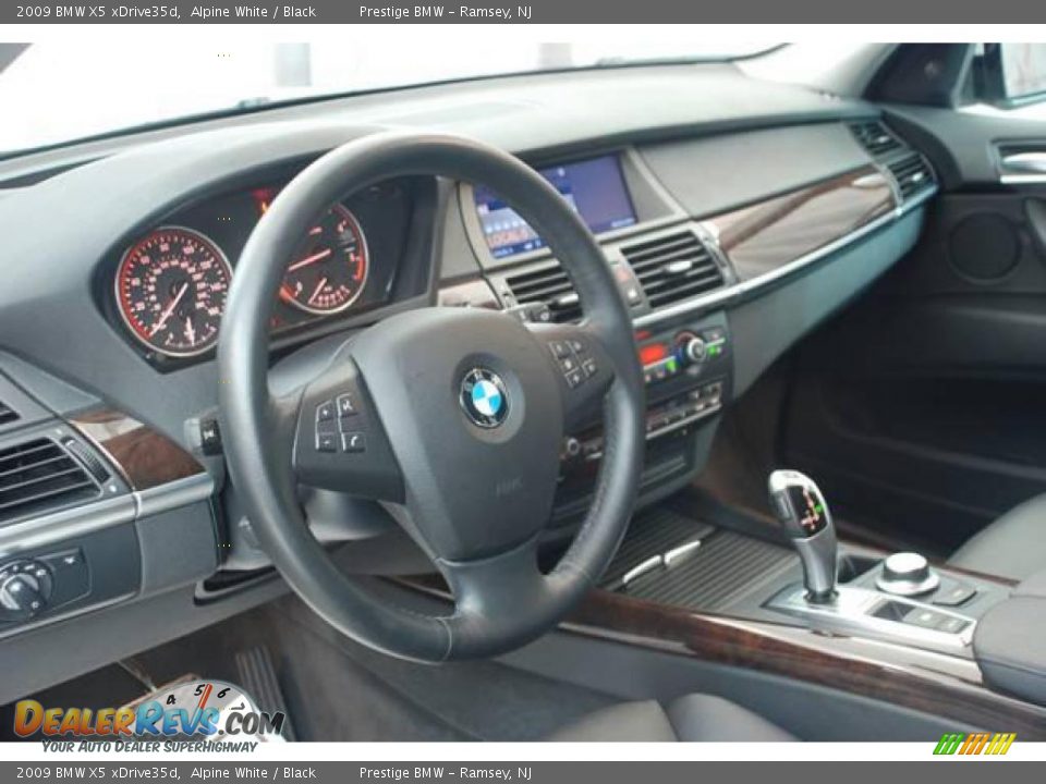 2009 BMW X5 xDrive35d Alpine White / Black Photo #3
