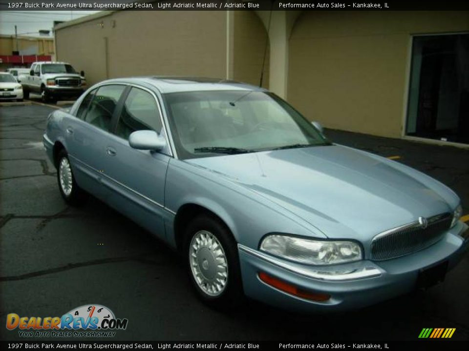1997 Buick Park Avenue Ultra Supercharged Sedan Light Adriatic Metallic / Adriatic Blue Photo #2