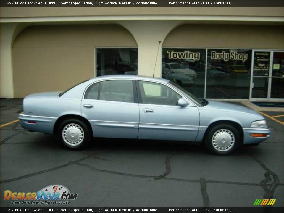 1997 Buick Park Avenue Ultra Supercharged Sedan Light Adriatic Metallic / Adriatic Blue Photo #3