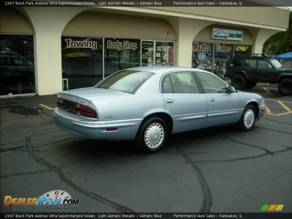 1997 Buick Park Avenue Ultra Supercharged Sedan Light Adriatic Metallic / Adriatic Blue Photo #4