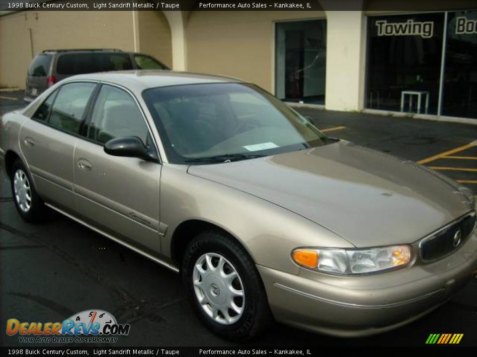 1998 Buick Century Custom Light Sandrift Metallic / Taupe Photo #2