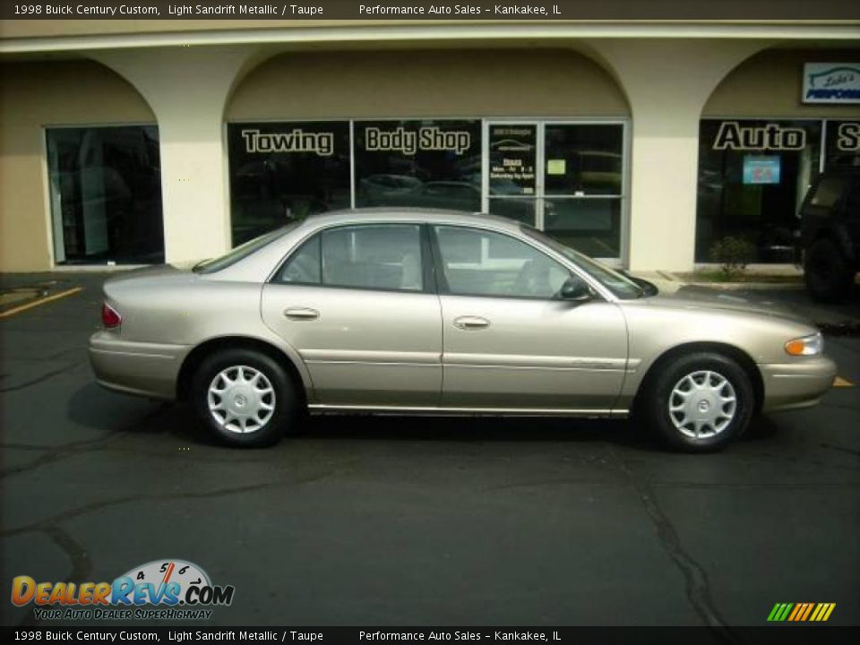 1998 Buick Century Custom Light Sandrift Metallic / Taupe Photo #3
