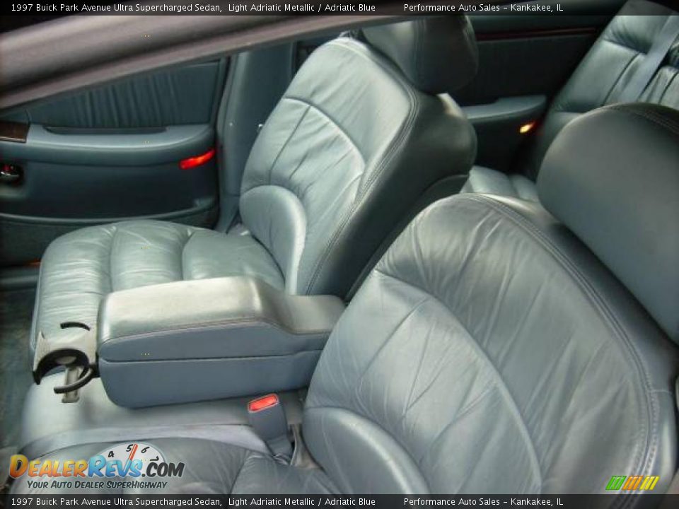 1997 Buick Park Avenue Ultra Supercharged Sedan Light Adriatic Metallic / Adriatic Blue Photo #12