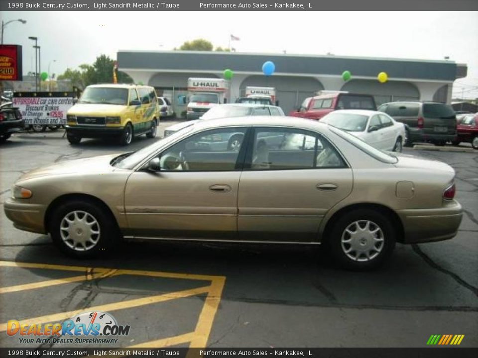 1998 Buick Century Custom Light Sandrift Metallic / Taupe Photo #7