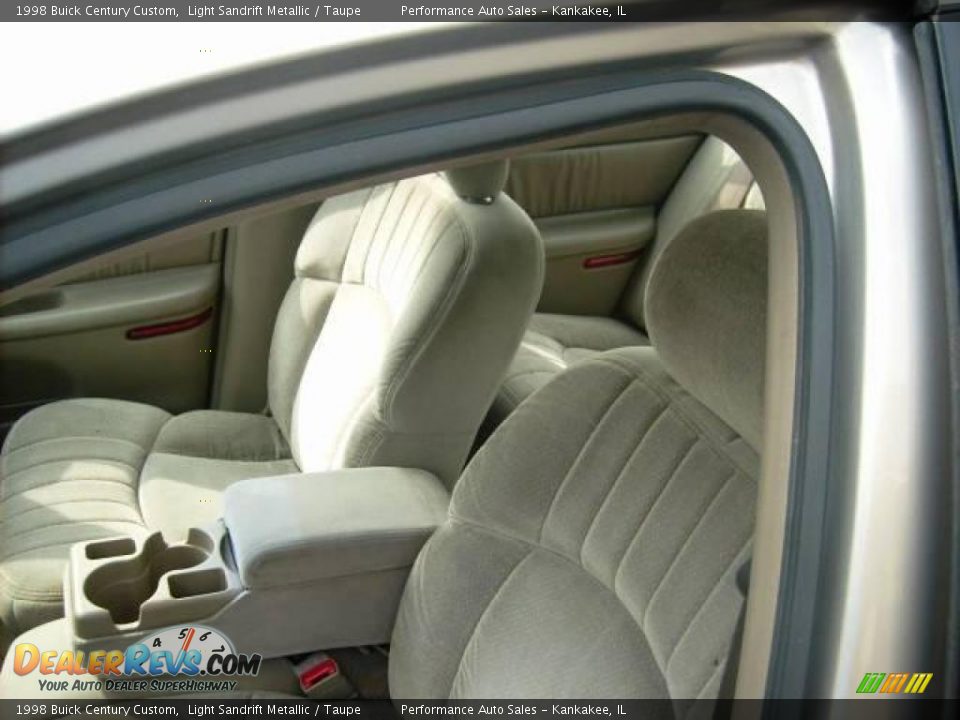 1998 Buick Century Custom Light Sandrift Metallic / Taupe Photo #9