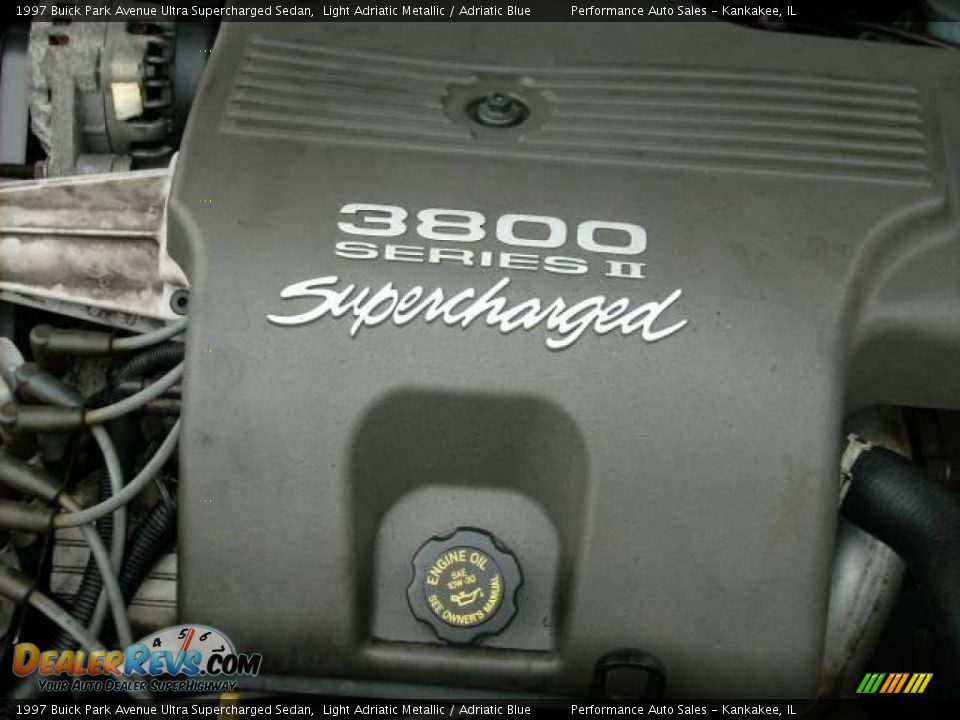 1997 Buick Park Avenue Ultra Supercharged Sedan Light Adriatic Metallic / Adriatic Blue Photo #15