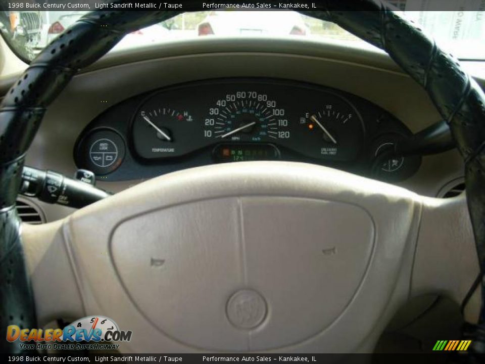 1998 Buick Century Custom Light Sandrift Metallic / Taupe Photo #11