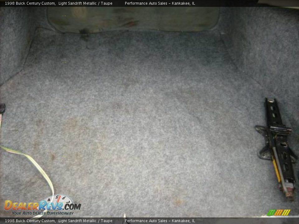 1998 Buick Century Custom Light Sandrift Metallic / Taupe Photo #13