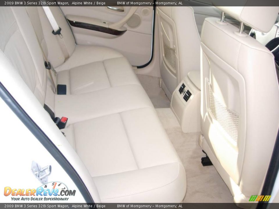 2009 BMW 3 Series 328i Sport Wagon Alpine White / Beige Photo #18